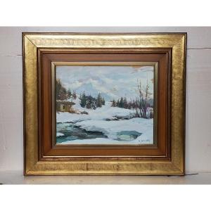 Angelo Abrate 1900-1985 Sallanges Mont Blanc (wibault Contencin Savoie)