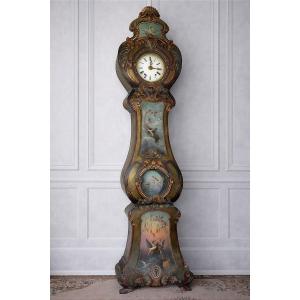 Charles Fabre 1851-1933 Large Grandfather Clock (toulouse Exhibition, Château d'Eau Gallery)