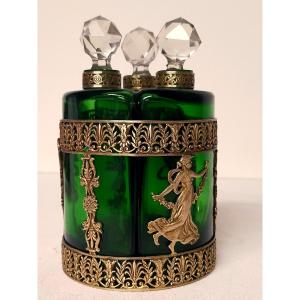 Bronze-mounted Perfume Bottle Decorated With Women From The Ancient Empire