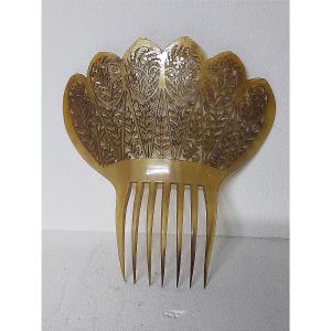 Hair Comb Tiara With Openwork Decoration