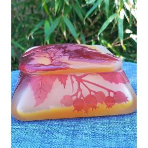 Emile Gallé Glass Paste Candy Box From The Nancy School