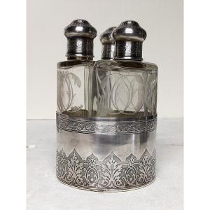 Solid Silver Perfume Scented Bottles 