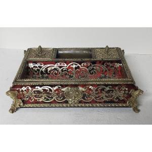 Boulle Marquetry Inkwell, Napoleon III
