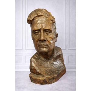 Sculpture Of Jean Mermoz (1901-1936), Aviator 