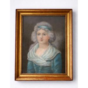 Elegant Pastel Portrait Of A Woman 