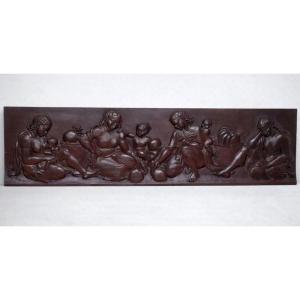 Large Panel Scene Of Malagasy Life P. Andrianjaka, (madagascar Tananarive Ramanda Ratova..)