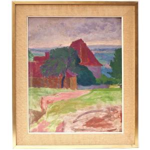 Léon Jouhaud (1874/1950) House In Limousin (crozant Bichet Creuse)