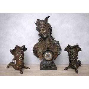 Arthur Waagen Pendulum "time Is Money"