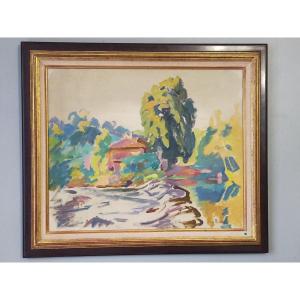 Henri Pailler (1876–1954) Crozant School – Mill Around Crozant 