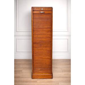 Light Oak Roll-top Filing Cabinet, A Professional-style Piece Of Furniture (weekly Chest Of Drawers).