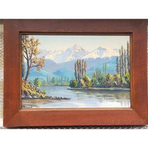 Lucien Quénard (1902-1995) – The Mont Blanc Massif And The Arve (mountain Wibault Abrate ...)