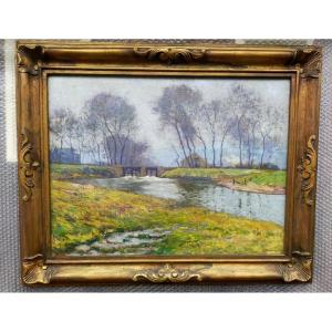 Paul Madeline (1863–1920) – Landscape With River, 1906 Crozant School (guillaumin Detroy...)