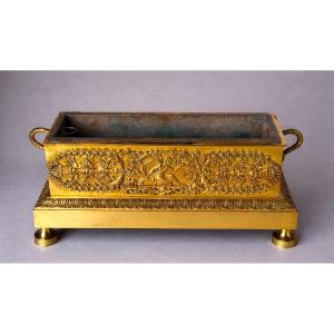 Empire Period Gilt Bronze Planter