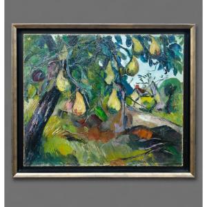 Anders Osterlind (1887-1960) Le Poirier 1920 Gargilesse - School Of Crozant ( Detroy Alluaud ..)