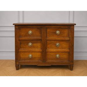 Louis XVI Period Trompe-l'oeil Sideboard And Chest Of Drawers
