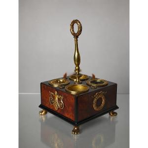 Empire Period Gilt Bronze Inkwell