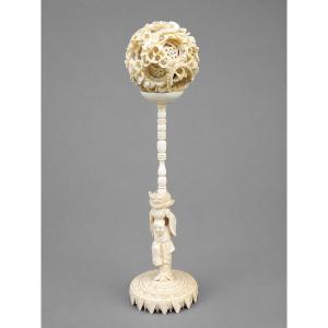 Carved Ivory Canton Ball
