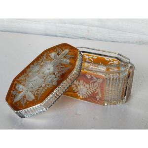 Bohemian Crystal Box ( Bonbonnière Baccarat Saint Louis )
