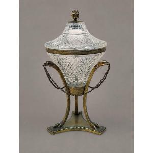 Empire-style Cut-glass Sugar Bowl (or Candy Dish)