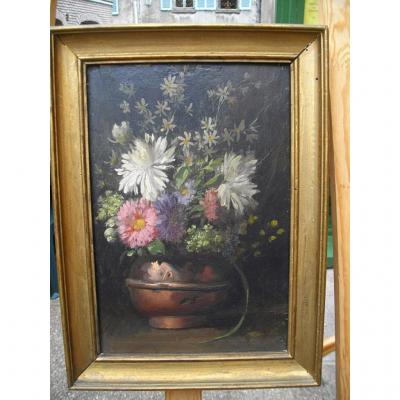 19th Painting On Panel Still Life