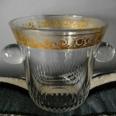 Crystal Champagne Bucket Saint Louis Thistle