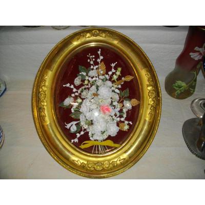 Dore Wood Frame Oval Glass Bomb