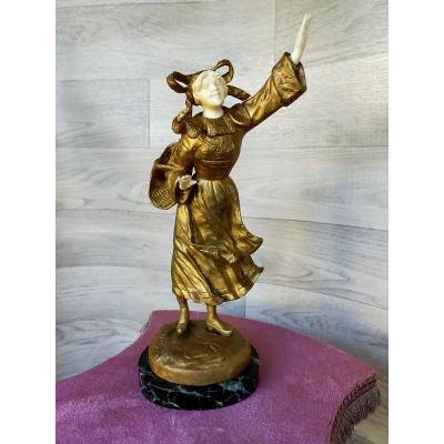 The Alsatian Bronze Chryséléphantine Georges Omerth (act.1895-1925)