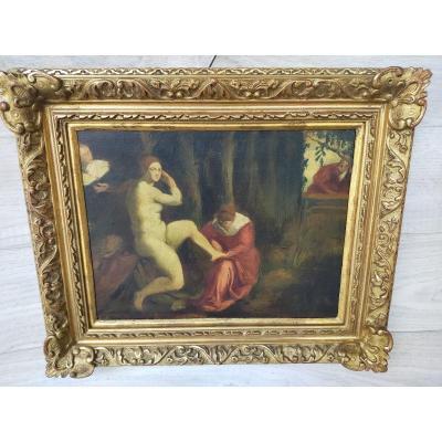 Suzanne Au Bain Du Tintoretto After Jacopo Robusti