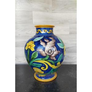 Cantagalli Majolica Faience Vase