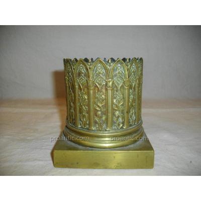Gothic Bronze Inkwell