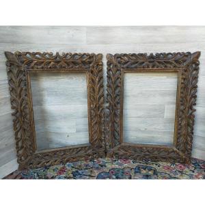 Two Carved Wooden Frames Frame