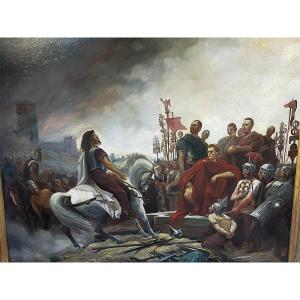 Historical Table The Battle Of Alesia Vercingetorix Against Julius Caesar