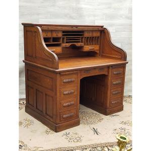 Large American Desk Stamped Shannon
