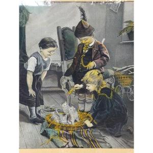 The Basket Of Cats Table In Silk Threads