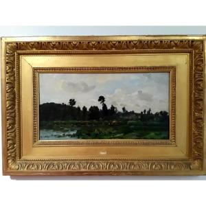 Hippolyte Camille Delpy (1842-1910) ''river Landscape''