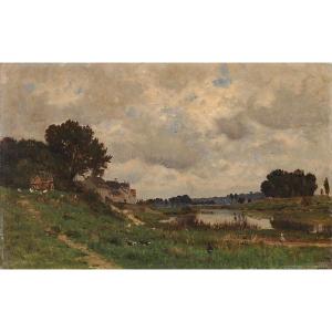 Victor Eugène Papeleu (1810-1880) ''landscape''