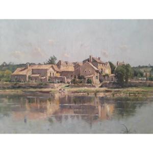 Jacques Adrien Sauzay (1841-1928) ''washerwomen''