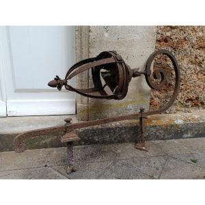 19th Century French Napoleon III Period Wrought Iron Lantern