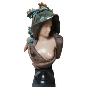 Louis Robert Carrier Belleuse (1848-1913) ‘’velleda’’ Bust