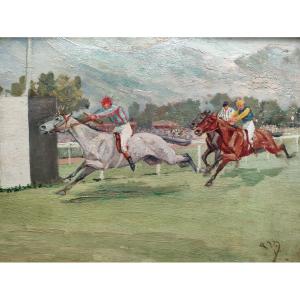 Auguste Vimar (1851-1916) ''the Arrival Of A Race At The Borély Racecourse''