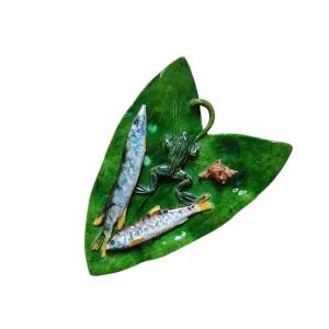 Followers Of Bernard Palissy “wall Plaque With Fish Decoration” Alfred Renoleau (1854 - 1930)