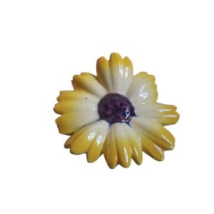 Majolica - Wall Sconce Flower Holder In Slipware, Signed Jérôme Massier