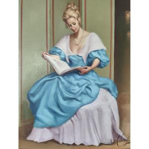 Robert Van Cleef (1914-2006) ''young Woman Rreading'' 