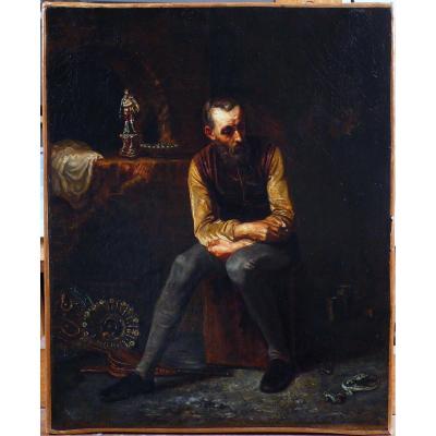 Joseph Nicolas Robert-fleury ‘’bernard Palissy In His Workshop Dated August 26, 1844’’