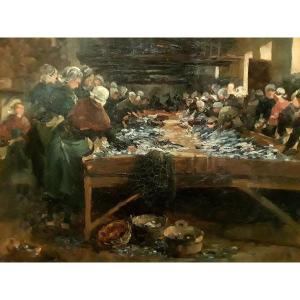 Gabriel Edouard Thurner (1840-1907) ''the Fish Market''