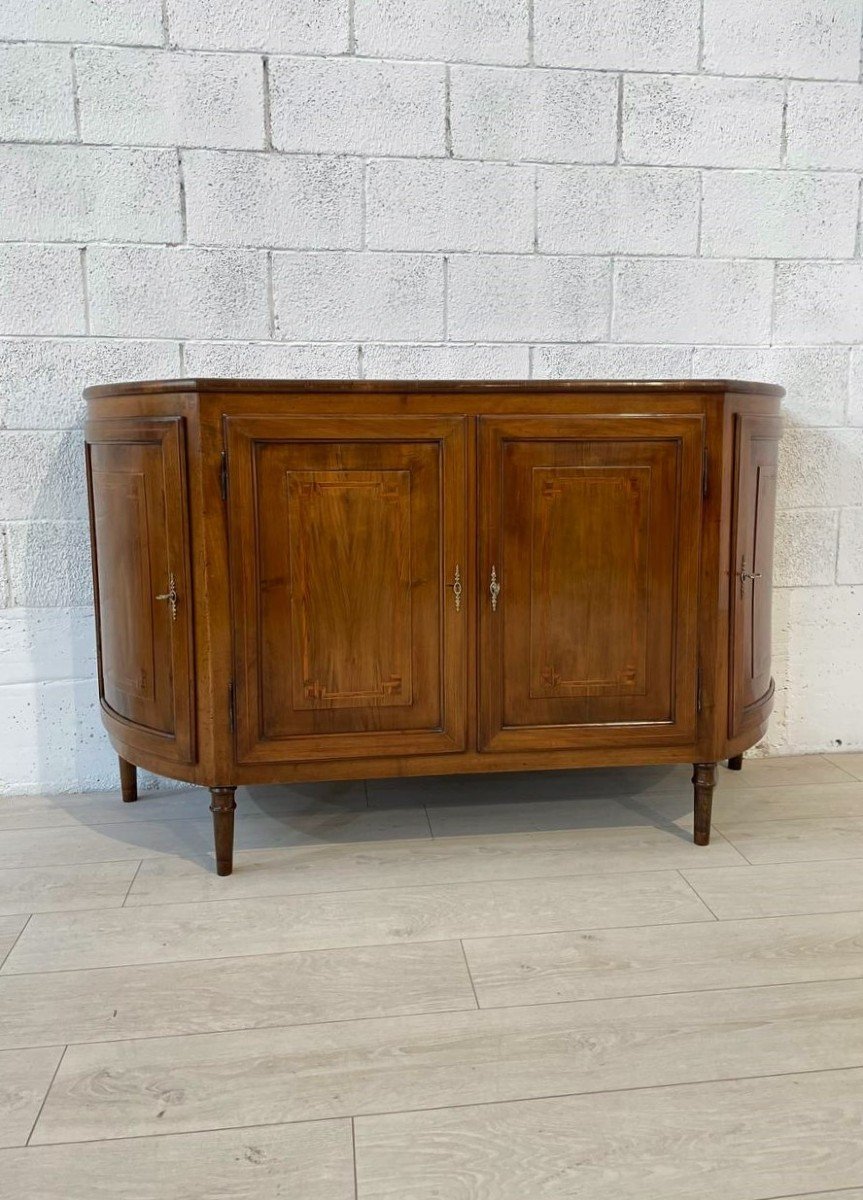 CREDENZA IN NOCE, PIEMONTE FINE XVIII sec.-photo-3