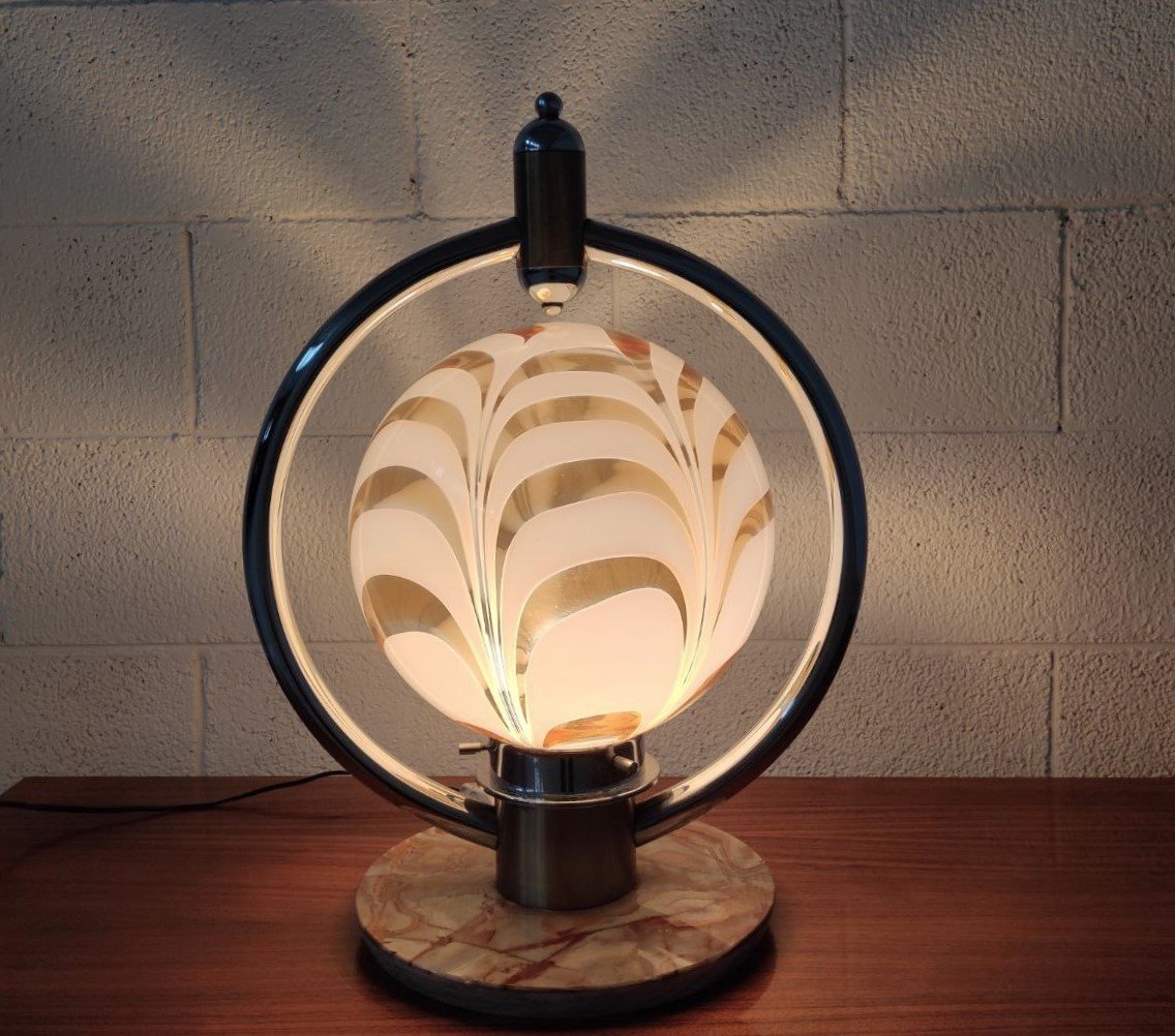 LAMPADA VETRO NASON PER MAZZEGA, ANNI '70-photo-2