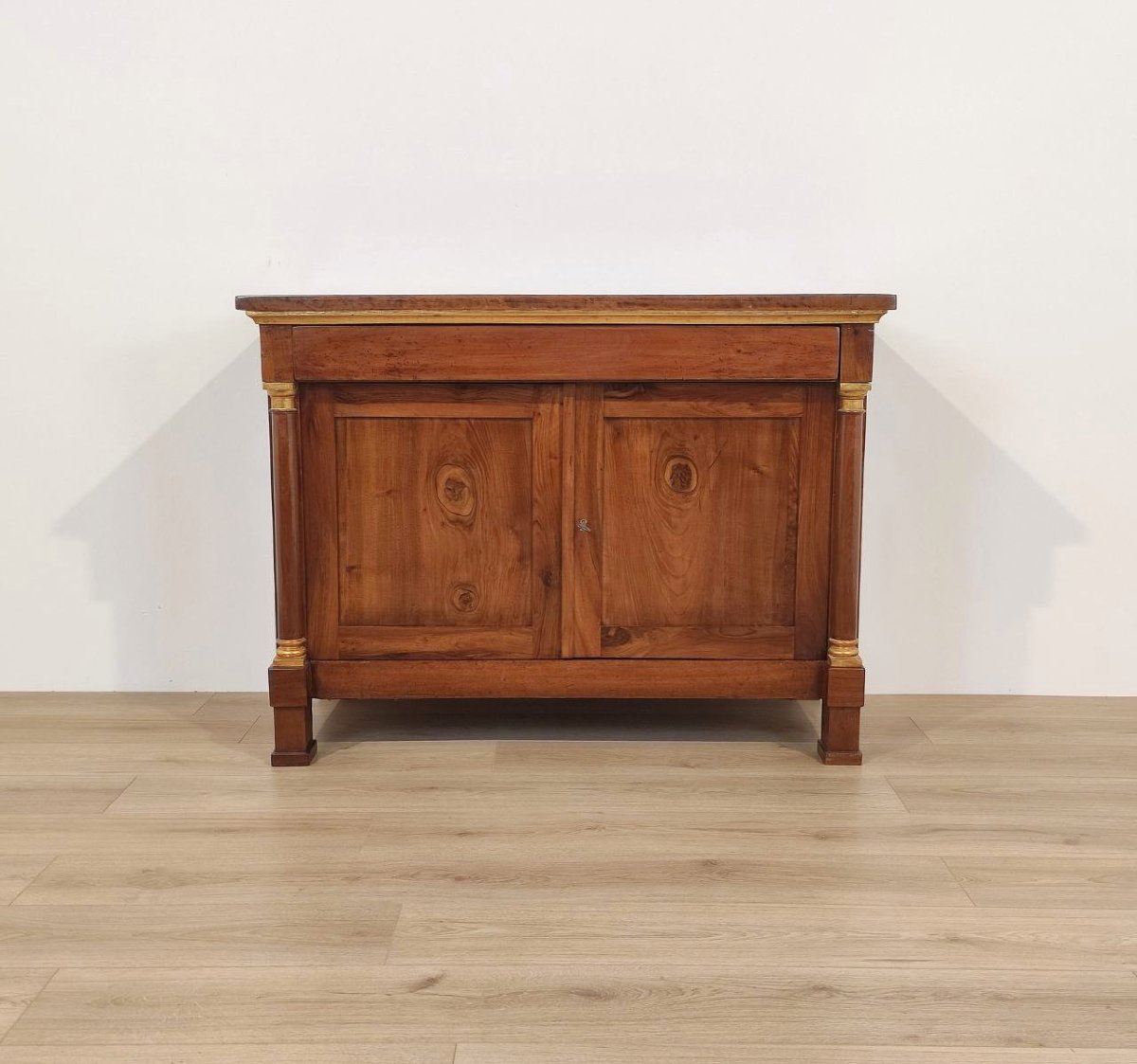 CREDENZA IN NOCE TARDO IMPERO, INIZI XIX sec. -photo-2