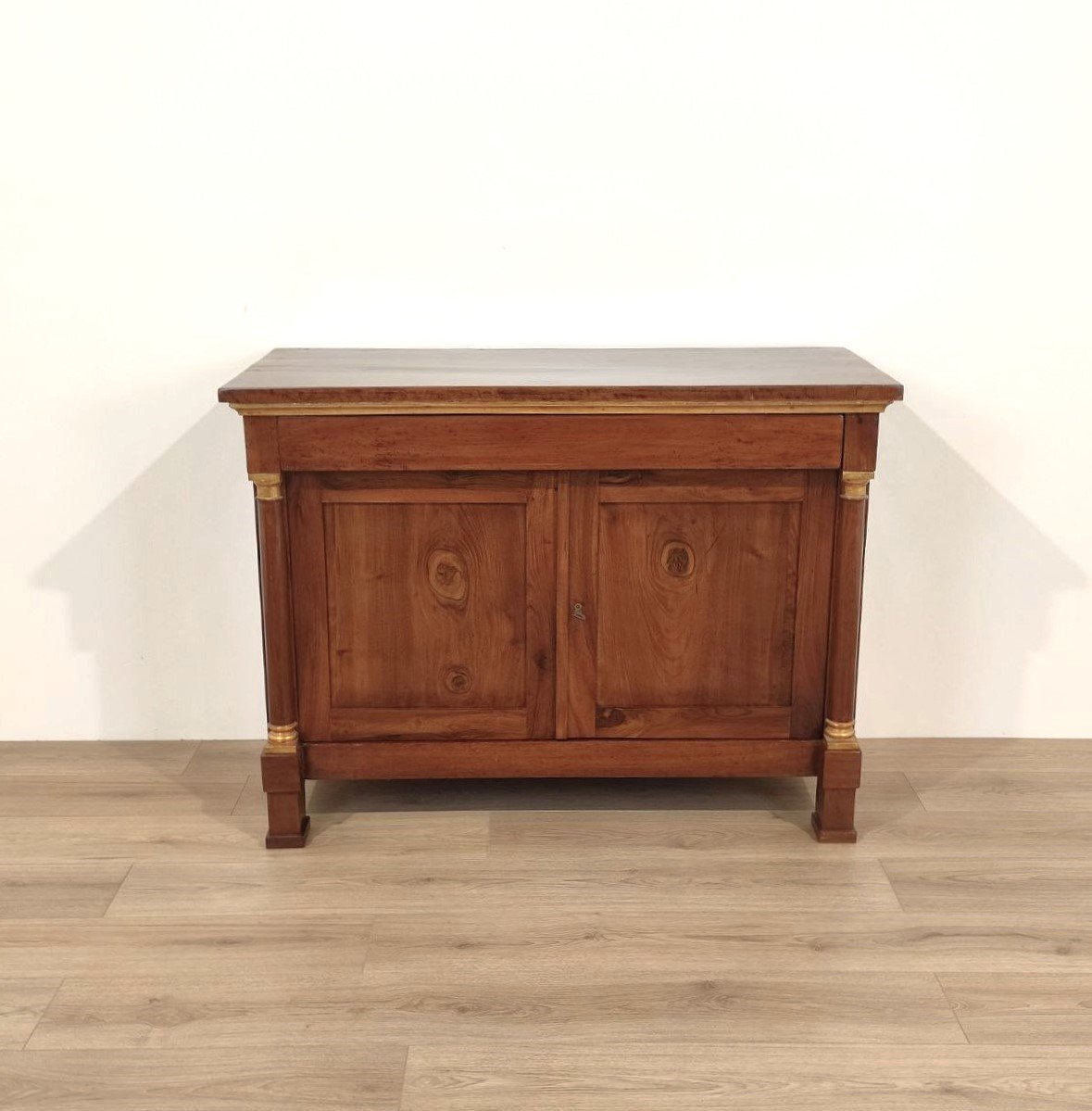 CREDENZA IN NOCE TARDO IMPERO, INIZI XIX sec. -photo-3