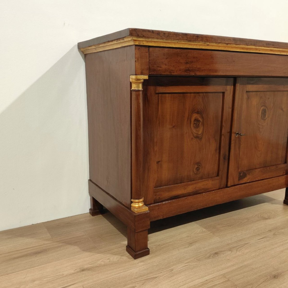 CREDENZA IN NOCE TARDO IMPERO, INIZI XIX sec. -photo-1